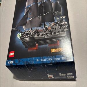Box Only LEGO 10365 Captain Jack Sparrow's Pirate Ship Black Pearl - Disney